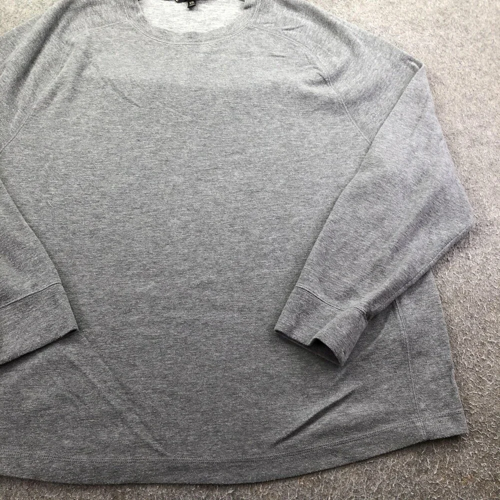 Banana Republic Sweater Mens 2XL Gray Knit Crewneck Pullover Solid Casual